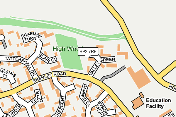 HP2 7RE map - OS OpenMap – Local (Ordnance Survey) HP2 7RE map - OS OpenMap – Local (Ordnance Survey)