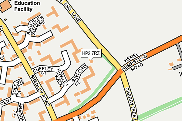 HP2 7RZ map - OS OpenMap – Local (Ordnance Survey) HP2 7RZ map - OS OpenMap – Local (Ordnance Survey)