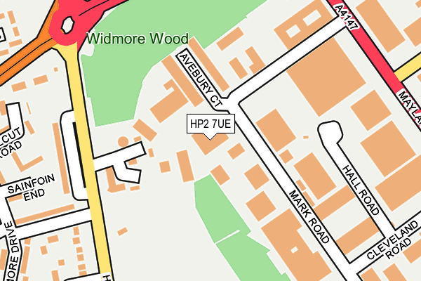 HP2 7UE map - OS OpenMap – Local (Ordnance Survey) HP2 7UE map - OS OpenMap – Local (Ordnance Survey)