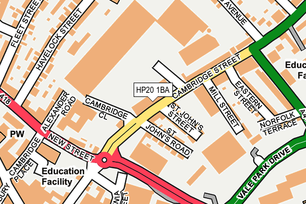 HP20 1BA map - OS OpenMap – Local (Ordnance Survey) HP20 1BA map - OS OpenMap – Local (Ordnance Survey)