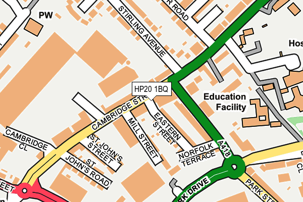HP20 1BQ map - OS OpenMap – Local (Ordnance Survey)