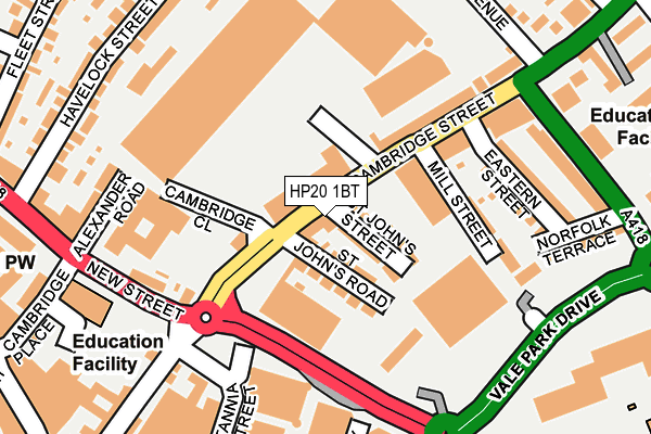 HP20 1BT map - OS OpenMap – Local (Ordnance Survey)