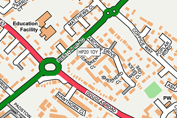 HP20 1DY map - OS OpenMap – Local (Ordnance Survey) HP20 1DY map - OS OpenMap – Local (Ordnance Survey)