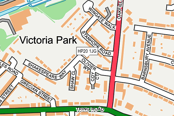 HP20 1JG map - OS OpenMap – Local (Ordnance Survey)
