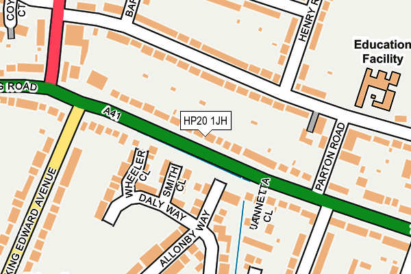 HP20 1JH map - OS OpenMap – Local (Ordnance Survey) HP20 1JH map - OS OpenMap – Local (Ordnance Survey)