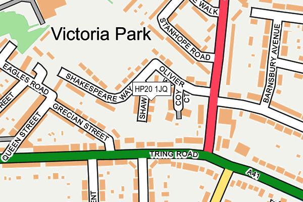 HP20 1JQ map - OS OpenMap – Local (Ordnance Survey)