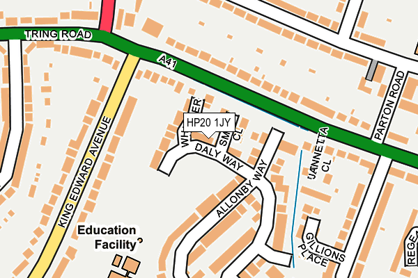 HP20 1JY map - OS OpenMap – Local (Ordnance Survey) HP20 1JY map - OS OpenMap – Local (Ordnance Survey)