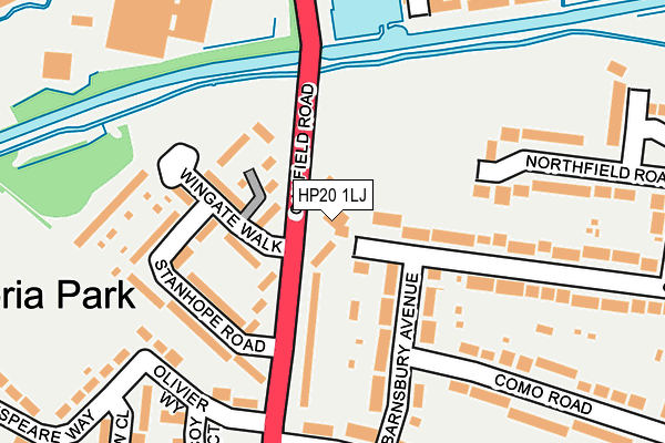 HP20 1LJ map - OS OpenMap – Local (Ordnance Survey) HP20 1LJ map - OS OpenMap – Local (Ordnance Survey)