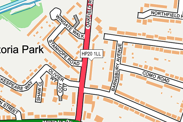 HP20 1LL map - OS OpenMap – Local (Ordnance Survey)