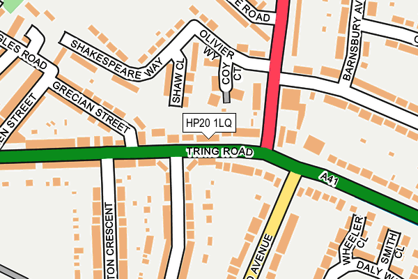 HP20 1LQ map - OS OpenMap – Local (Ordnance Survey) HP20 1LQ map - OS OpenMap – Local (Ordnance Survey)