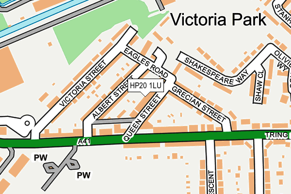 HP20 1LU map - OS OpenMap – Local (Ordnance Survey)