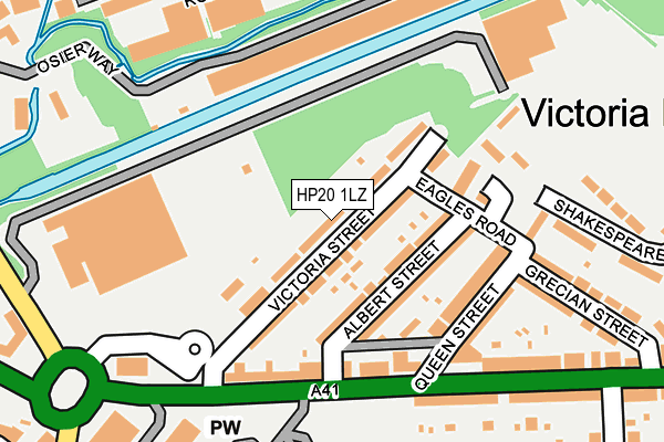 HP20 1LZ map - OS OpenMap – Local (Ordnance Survey)