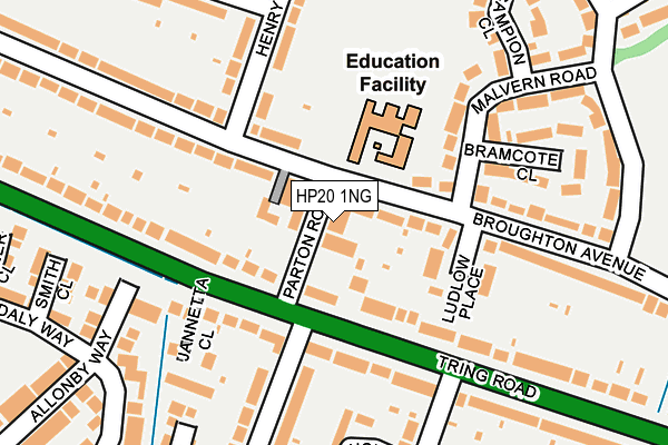 HP20 1NG map - OS OpenMap – Local (Ordnance Survey)
