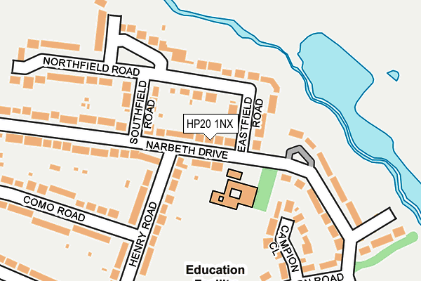 HP20 1NX map - OS OpenMap – Local (Ordnance Survey)
