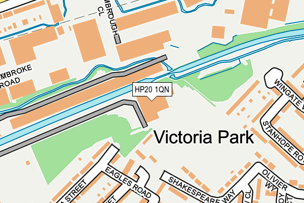 HP20 1QN map - OS OpenMap – Local (Ordnance Survey) HP20 1QN map - OS OpenMap – Local (Ordnance Survey)