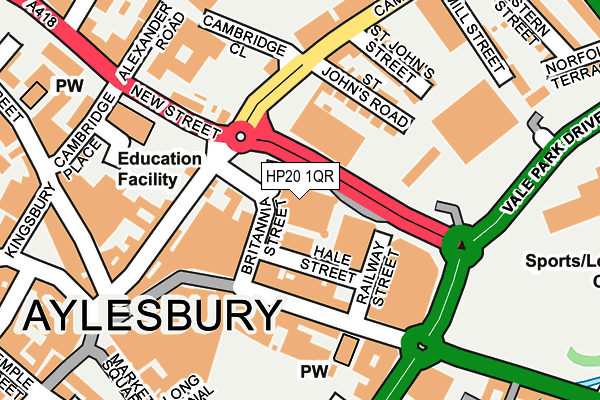 HP20 1QR map - OS OpenMap – Local (Ordnance Survey) HP20 1QR map - OS OpenMap – Local (Ordnance Survey)