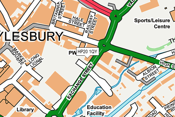 HP20 1QY map - OS OpenMap – Local (Ordnance Survey)