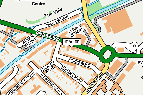HP20 1RE map - OS OpenMap – Local (Ordnance Survey) HP20 1RE map - OS OpenMap – Local (Ordnance Survey)