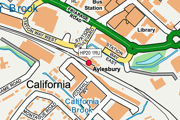 HP20 1RU map - OS OpenMap – Local (Ordnance Survey)