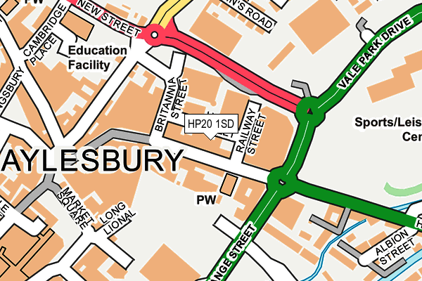 HP20 1SD map - OS OpenMap – Local (Ordnance Survey)