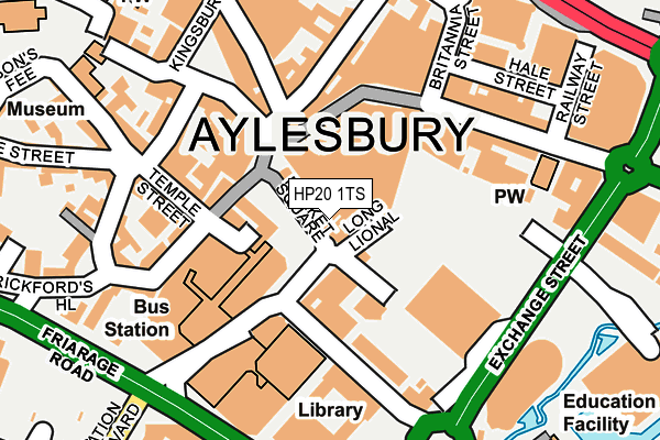 HP20 1TS map - OS OpenMap – Local (Ordnance Survey)