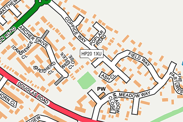 HP20 1XU map - OS OpenMap – Local (Ordnance Survey) HP20 1XU map - OS OpenMap – Local (Ordnance Survey)