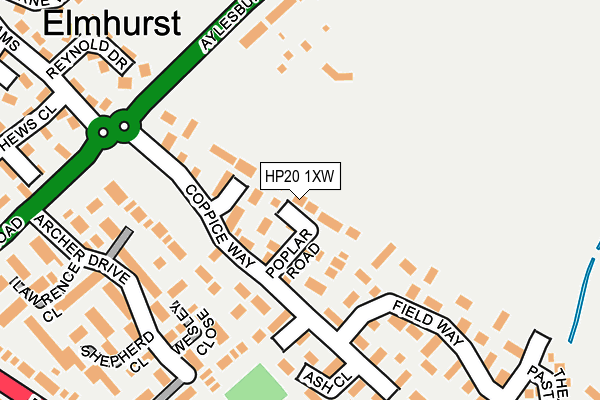 HP20 1XW map - OS OpenMap – Local (Ordnance Survey)
