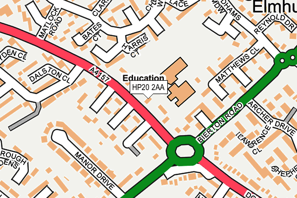 HP20 2AA map - OS OpenMap – Local (Ordnance Survey) HP20 2AA map - OS OpenMap – Local (Ordnance Survey)