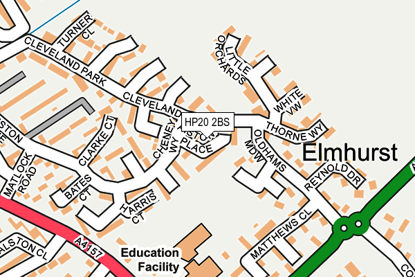 HP20 2BS map - OS OpenMap – Local (Ordnance Survey)