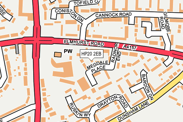 HP20 2EB map - OS OpenMap – Local (Ordnance Survey) HP20 2EB map - OS OpenMap – Local (Ordnance Survey)
