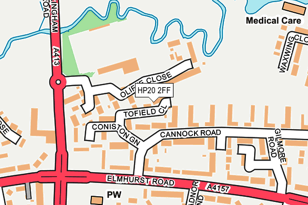 HP20 2FF map - OS OpenMap – Local (Ordnance Survey) HP20 2FF map - OS OpenMap – Local (Ordnance Survey)