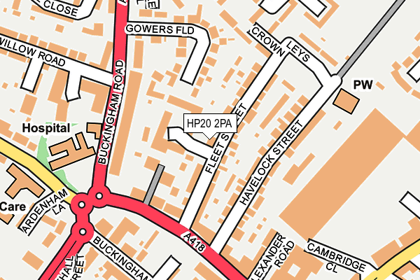 HP20 2PA map - OS OpenMap – Local (Ordnance Survey) HP20 2PA map - OS OpenMap – Local (Ordnance Survey)