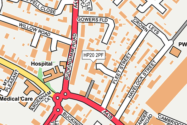 HP20 2PF map - OS OpenMap – Local (Ordnance Survey) HP20 2PF map - OS OpenMap – Local (Ordnance Survey)