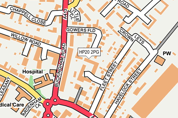 HP20 2PG map - OS OpenMap – Local (Ordnance Survey) HP20 2PG map - OS OpenMap – Local (Ordnance Survey)