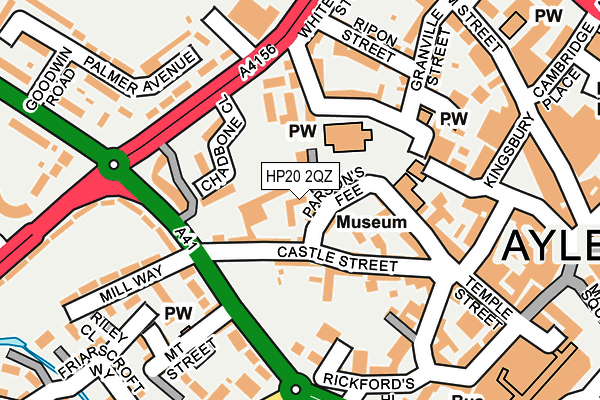 HP20 2QZ map - OS OpenMap – Local (Ordnance Survey)