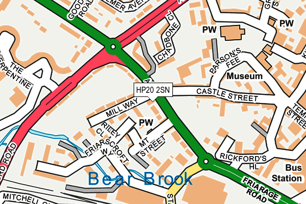 HP20 2SN map - OS OpenMap – Local (Ordnance Survey) HP20 2SN map - OS OpenMap – Local (Ordnance Survey)
