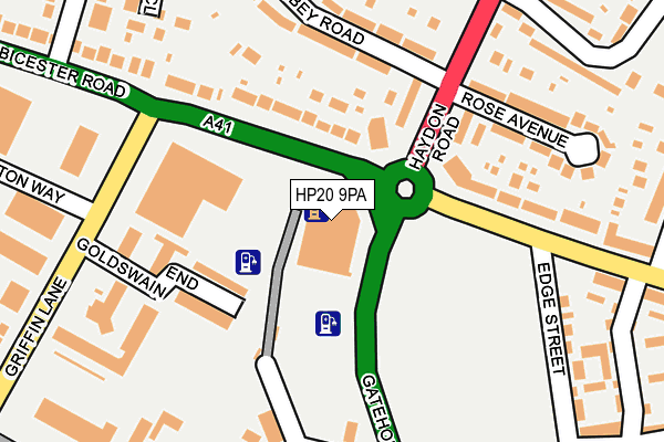 HP20 9PA map - OS OpenMap – Local (Ordnance Survey) HP20 9PA map - OS OpenMap – Local (Ordnance Survey)