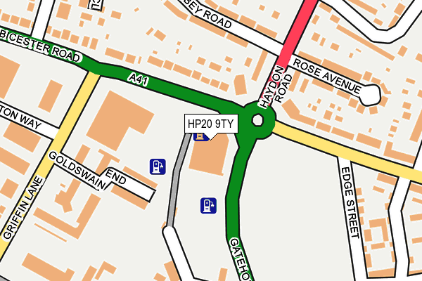 HP20 9TY map - OS OpenMap – Local (Ordnance Survey) HP20 9TY map - OS OpenMap – Local (Ordnance Survey)
