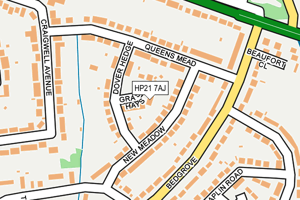 HP21 7AJ map - OS OpenMap – Local (Ordnance Survey) HP21 7AJ map - OS OpenMap – Local (Ordnance Survey)
