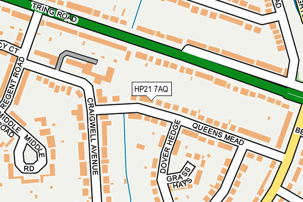 HP21 7AQ map - OS OpenMap – Local (Ordnance Survey) HP21 7AQ map - OS OpenMap – Local (Ordnance Survey)
