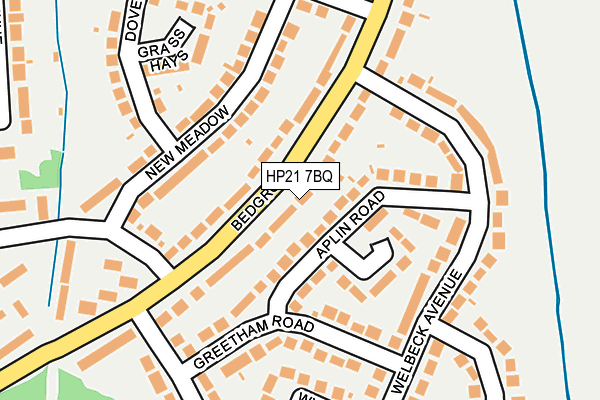 HP21 7BQ map - OS OpenMap – Local (Ordnance Survey) HP21 7BQ map - OS OpenMap – Local (Ordnance Survey)