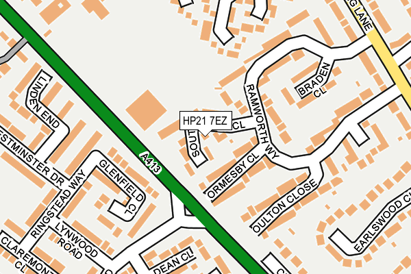 HP21 7EZ map - OS OpenMap – Local (Ordnance Survey) HP21 7EZ map - OS OpenMap – Local (Ordnance Survey)