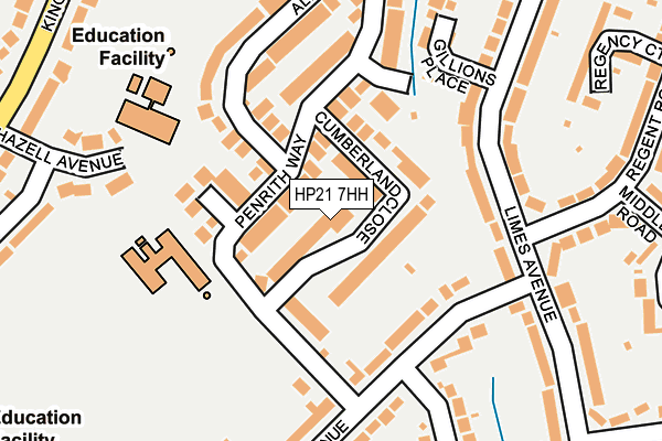 HP21 7HH map - OS OpenMap – Local (Ordnance Survey)