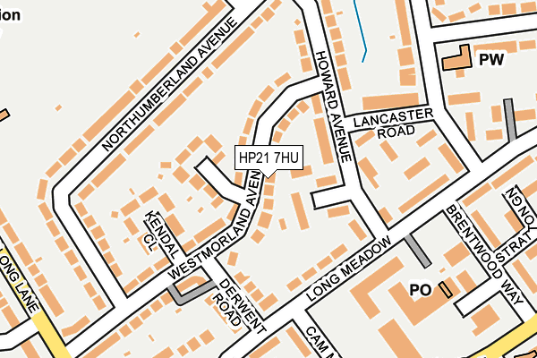 HP21 7HU map - OS OpenMap – Local (Ordnance Survey) HP21 7HU map - OS OpenMap – Local (Ordnance Survey)