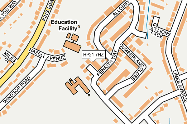 HP21 7HZ map - OS OpenMap – Local (Ordnance Survey) HP21 7HZ map - OS OpenMap – Local (Ordnance Survey)