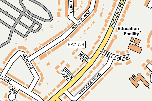 HP21 7JH map - OS OpenMap – Local (Ordnance Survey) HP21 7JH map - OS OpenMap – Local (Ordnance Survey)