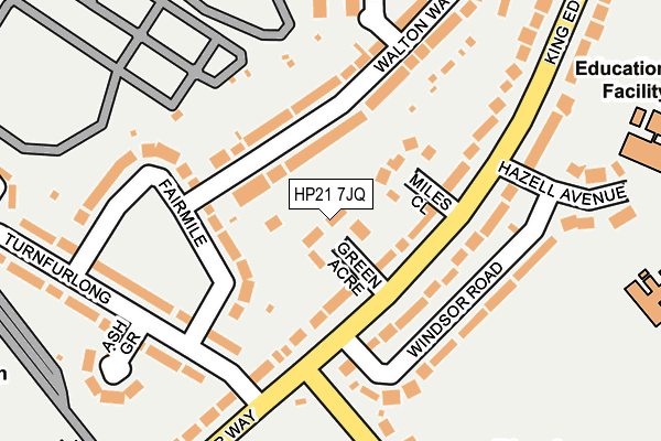 HP21 7JQ map - OS OpenMap – Local (Ordnance Survey) HP21 7JQ map - OS OpenMap – Local (Ordnance Survey)