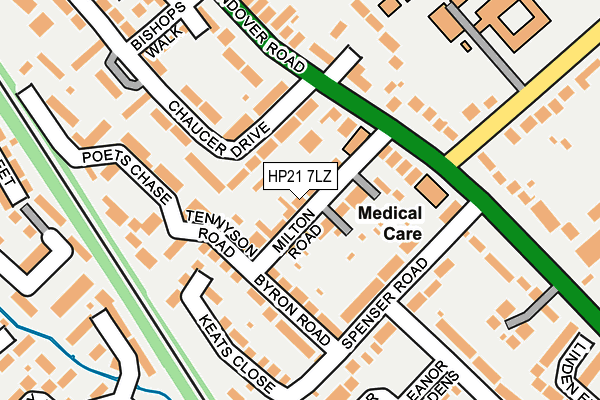 HP21 7LZ map - OS OpenMap – Local (Ordnance Survey) HP21 7LZ map - OS OpenMap – Local (Ordnance Survey)