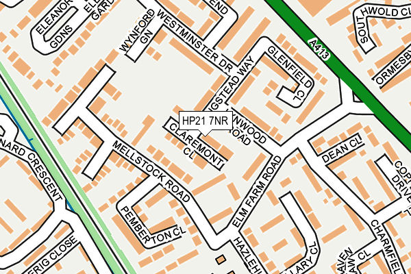 HP21 7NR map - OS OpenMap – Local (Ordnance Survey) HP21 7NR map - OS OpenMap – Local (Ordnance Survey)