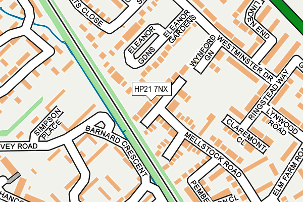 HP21 7NX map - OS OpenMap – Local (Ordnance Survey) HP21 7NX map - OS OpenMap – Local (Ordnance Survey)